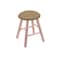 Holland Bar Stool Co Maple Vanity Stool, Natural Finish, Graph Poppy Seat RC18MSNat013 - alternate 1